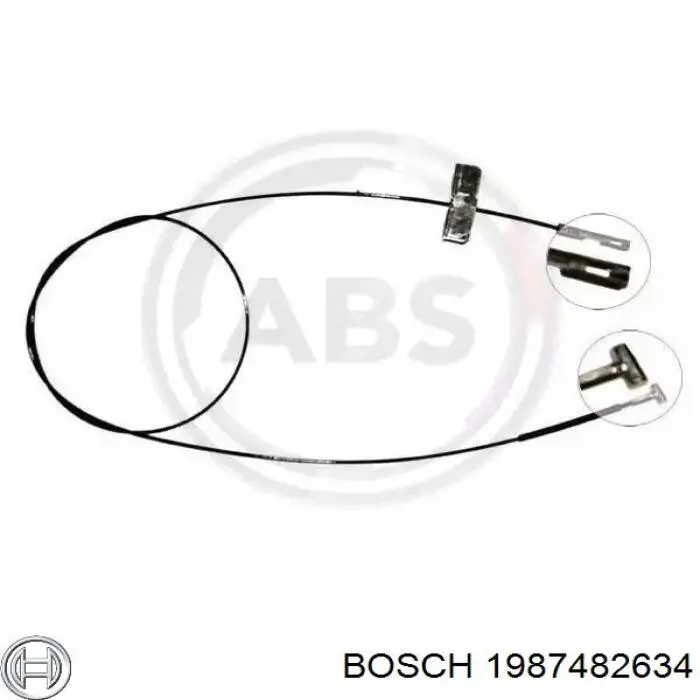 Linka hamulca ręcznego środkowa Bosch 1987482634