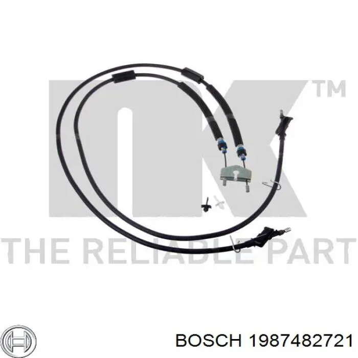 1987482721 Bosch linka hamulca ręcznego tylna prawa/lewa