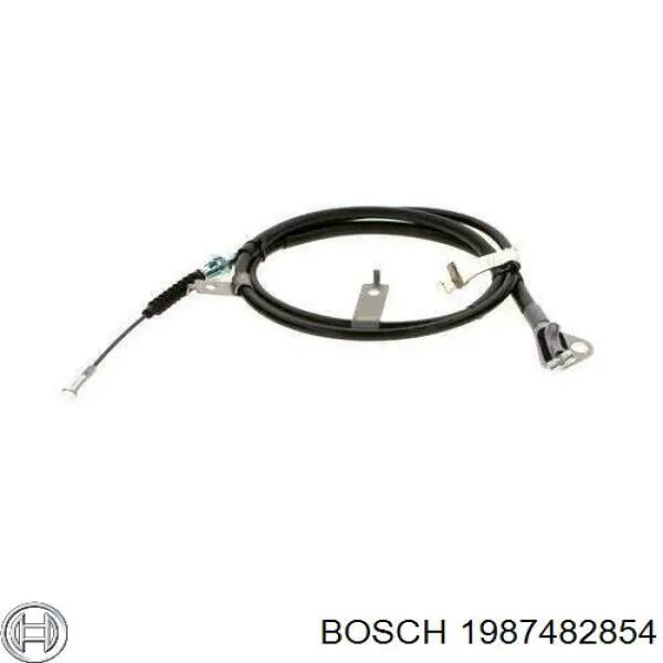 Linka hamulca ręcznego tylna prawa Mazda B45A44410 cena, od 27,81 USD
