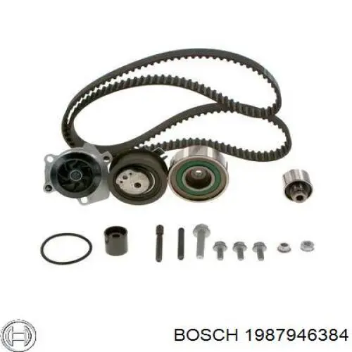 1987946384 Bosch pasek rozrządu, zestaw