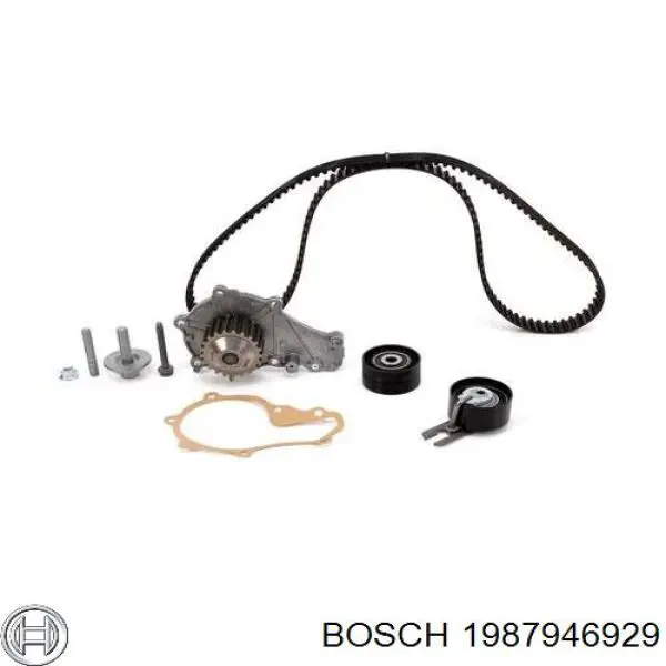 1987946929 Bosch pasek rozrządu, zestaw