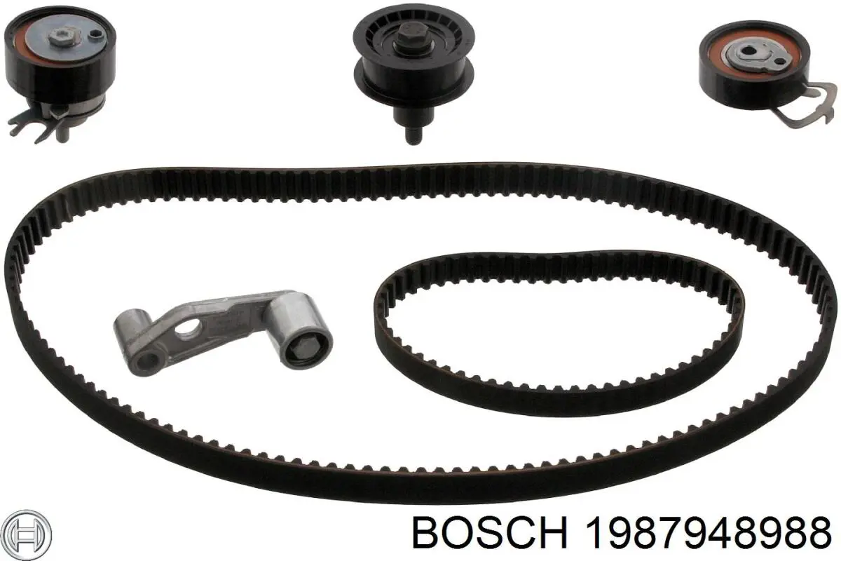 1987948988 Bosch pasek rozrządu, zestaw