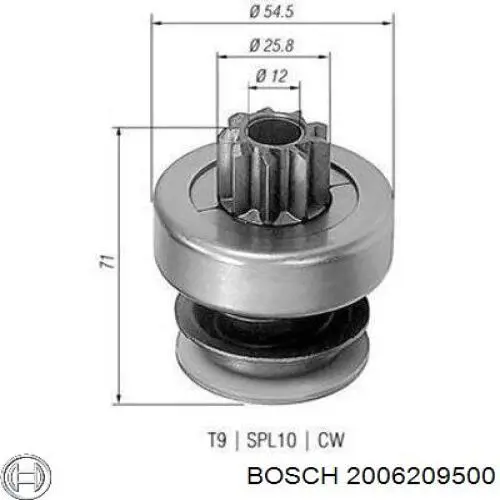 Bendiks rozrusznika 2006209500 Bosch
