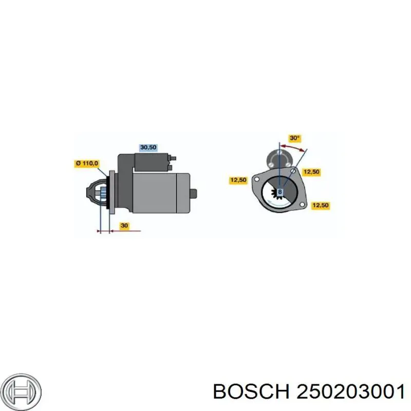 Świeca żarowa Bosch 250203001 cena, od 9,66 USD