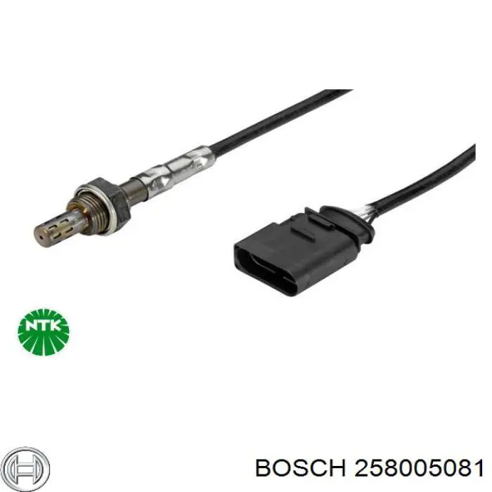 Sonda lambda, czujnik tlenu Bosch 258005081 cena, od 54,63 USD