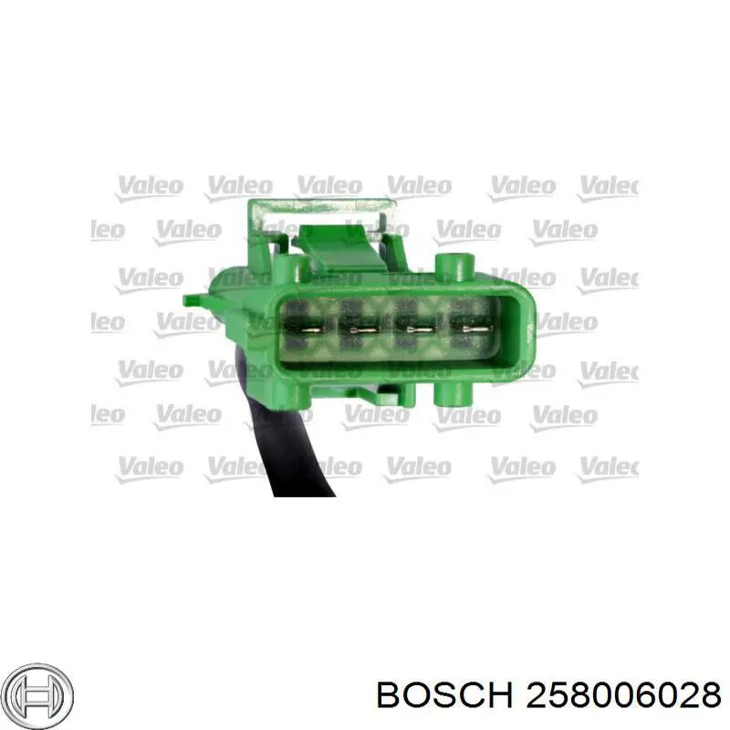258006028 Bosch Sonda lambda czujnik tlenu przed katalizatorem prawy
