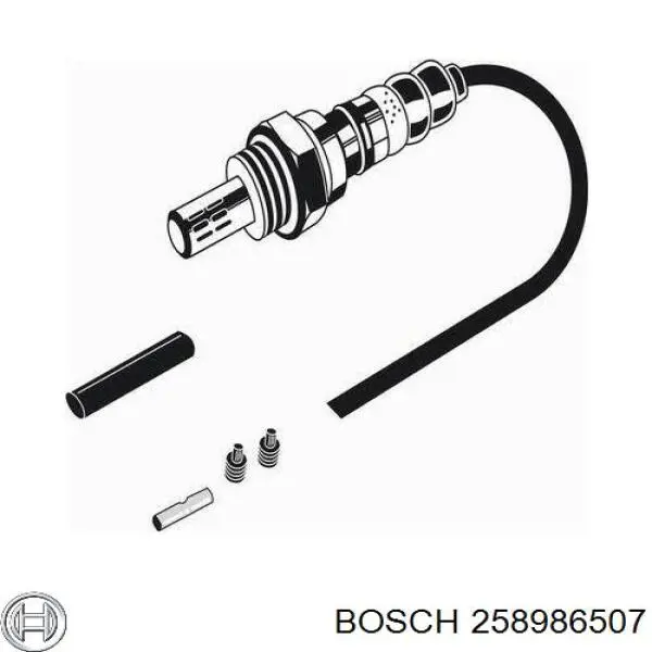 Sonda lambda, czujnik tlenu Bosch 258986507 cena, od 54,63 USD