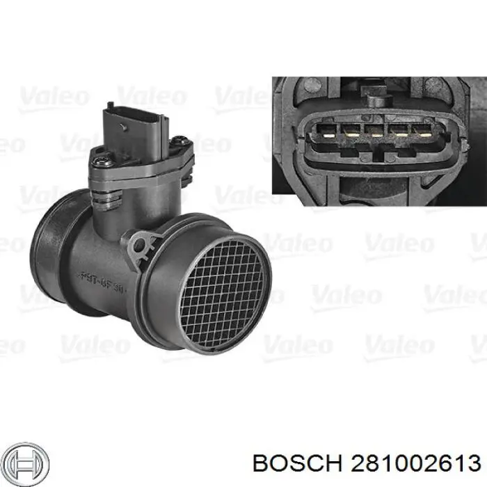 281002613 Bosch Czujnik przepływu powietrza, przepływomierz powietrza M.A.F.