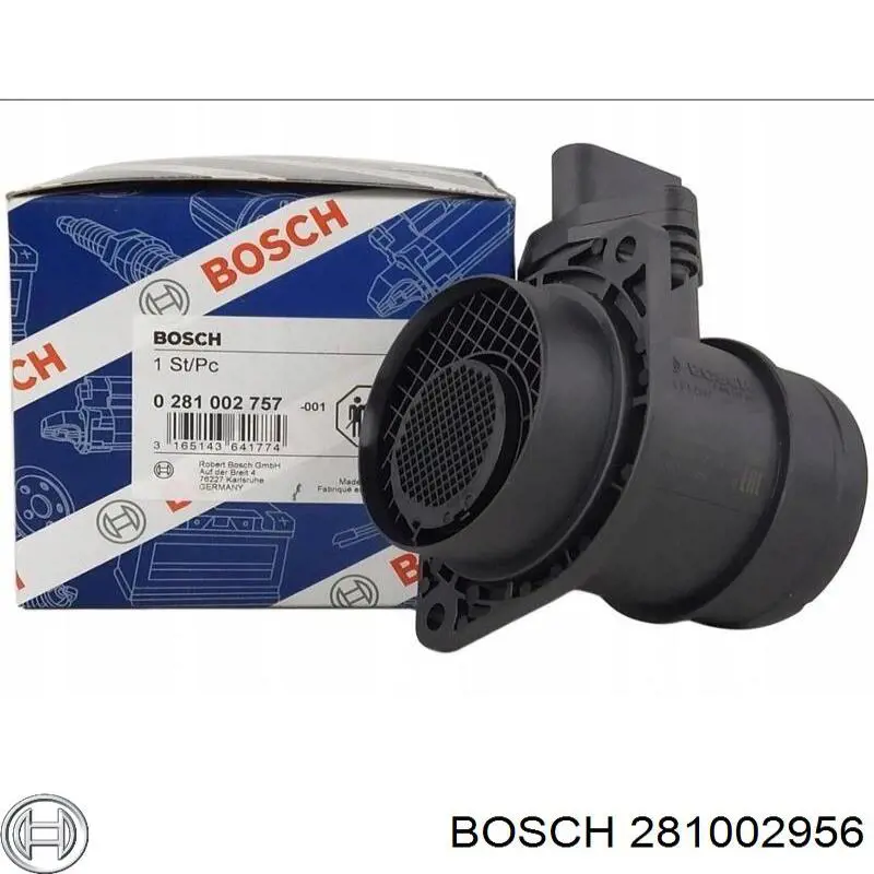 281002956 Bosch Czujnik przepływu powietrza, przepływomierz powietrza M.A.F.