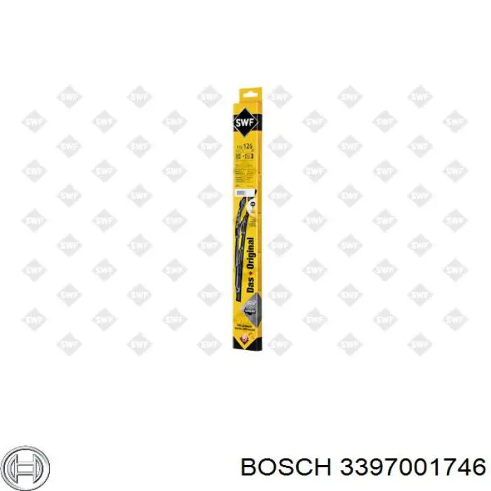 Do koszyka 3397001746 Bosch Pióro wycieraczki szyby przedniej pasażera