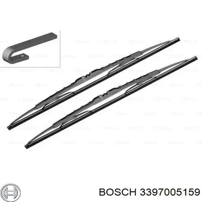 3397005159 Bosch pióro wycieraczki szyby przedniej, zestaw (2 szt.)