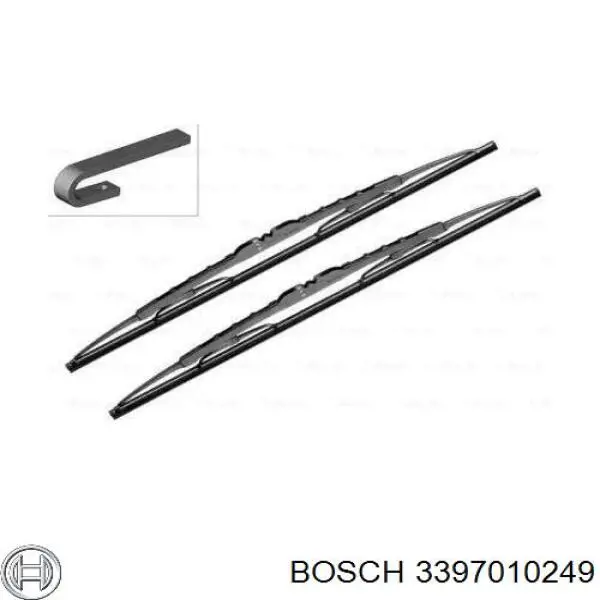 3 397 010 249 Bosch pióro wycieraczki szyby przedniej, zestaw (2 szt.)