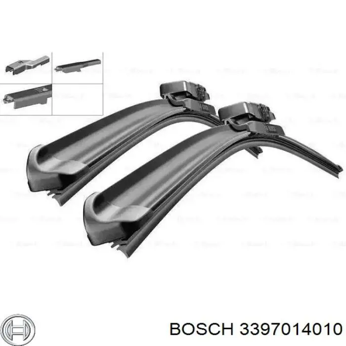 3397014010 Bosch pióro wycieraczki szyby przedniej, zestaw (2 szt.)