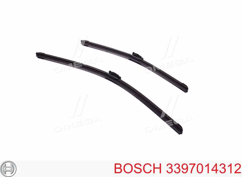 3397014312 Bosch pióro wycieraczki szyby przedniej, zestaw (2 szt.)