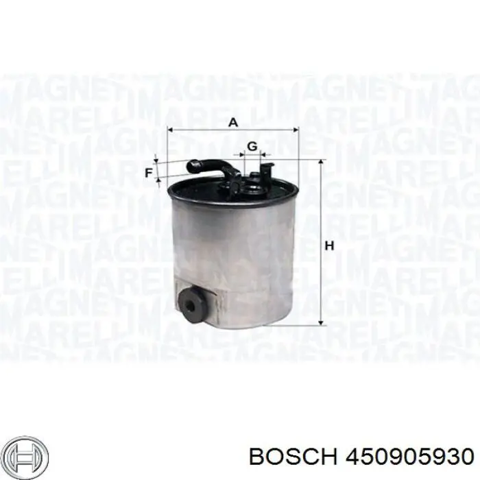 Do koszyka 450905930 Bosch Filtr paliwa