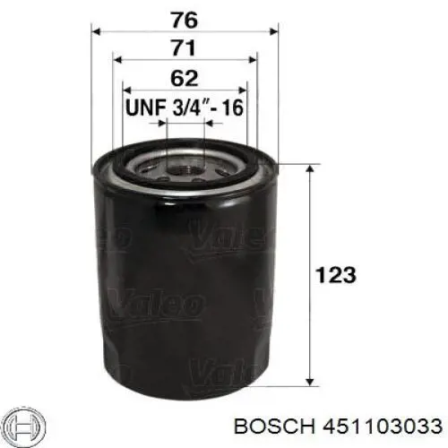 451103033 Bosch filtr oleju