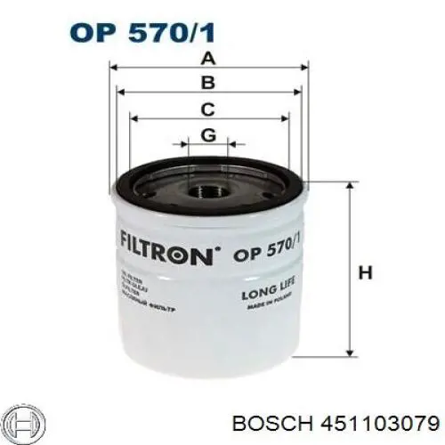 Filtr oleju 451103079 Bosch