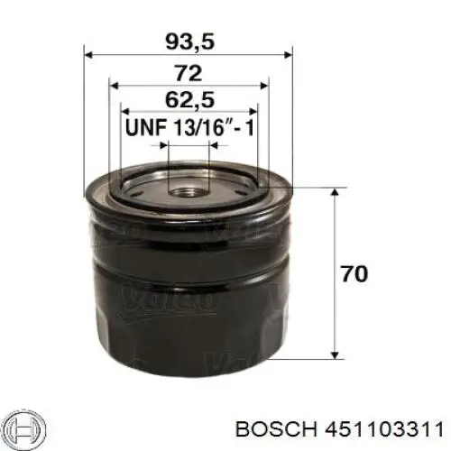 451103311 Bosch filtr oleju