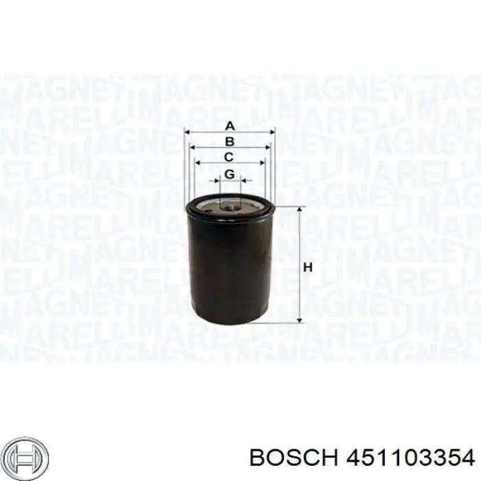 451103354 Bosch filtr oleju