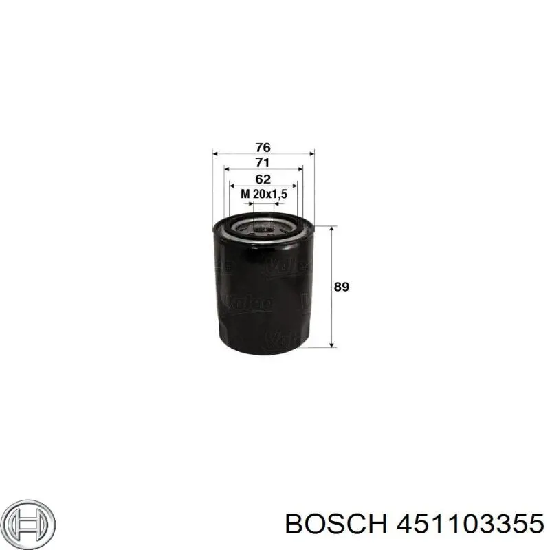 451103355 Bosch filtr oleju