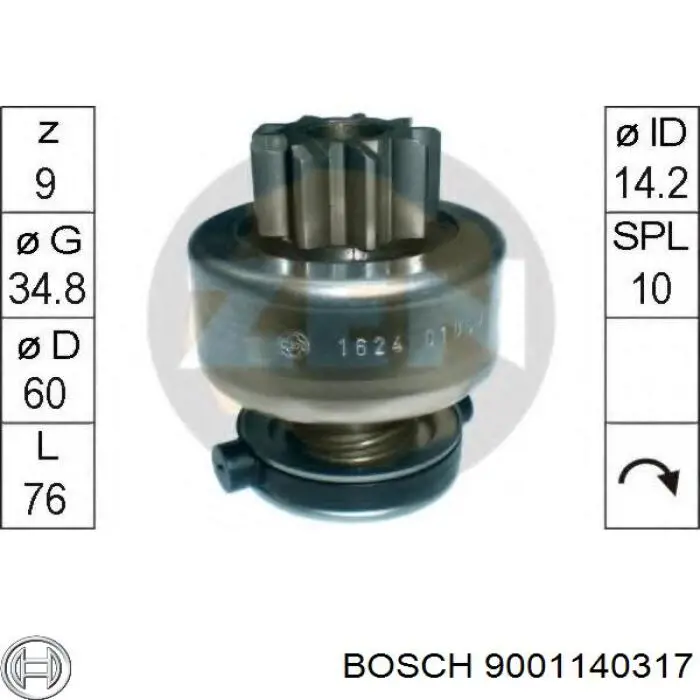 9001140317 Bosch Bendiks rozrusznika