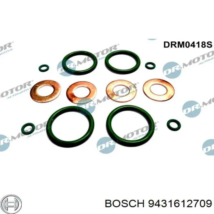Pierścień uszczelniający wtryskiwacza Bosch 9431612709 cena, od 2,61 USD