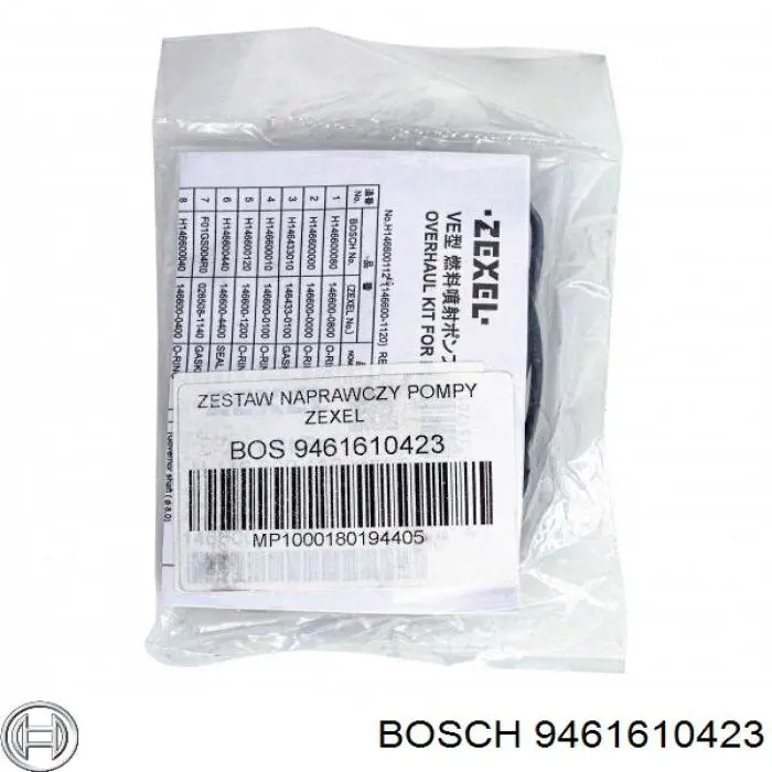 Zestaw naprawczy pompy wtryskowej wysokiego ciśnienia Bosch 9461610423 cena, od 22,41 USD