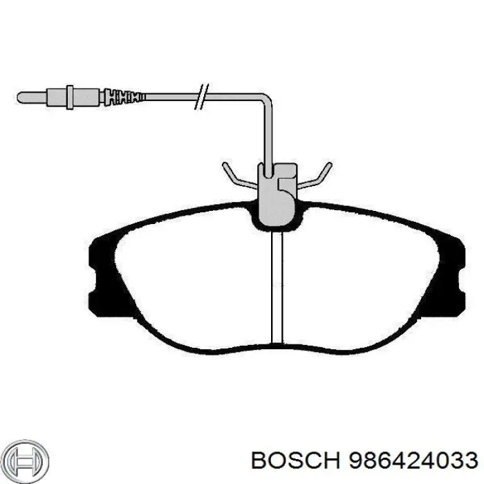 Klocki hamulcowe przednie tarczowe Bosch 986424033 cena, od 28,47 USD