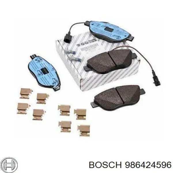 Do koszyka 986424596 Bosch Klocki hamulcowe przednie tarczowe