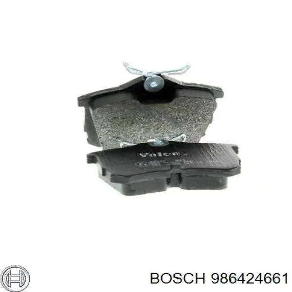 Okładziny (klocki) do hamulców tarczowych tylne Bosch 986424661 cena, od 25,43 USD