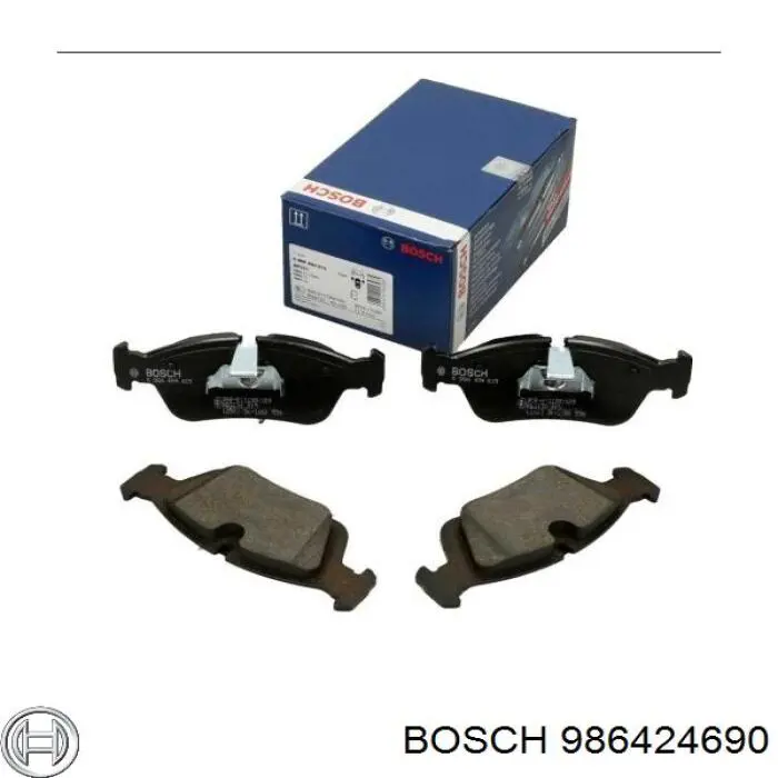 986424690 Bosch klocki hamulcowe przednie tarczowe