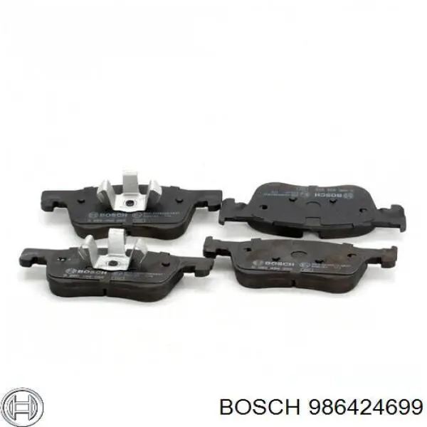 Okładziny (klocki) do hamulców tarczowych tylne 986424699 Bosch