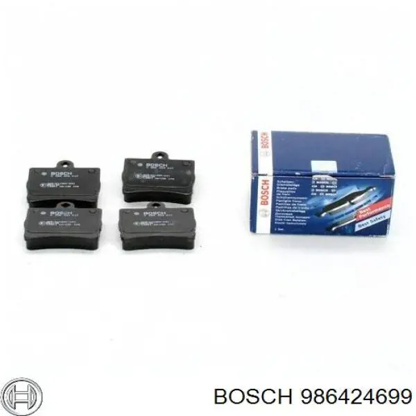 986424699 Bosch Okładziny (klocki) do hamulców tarczowych tylne