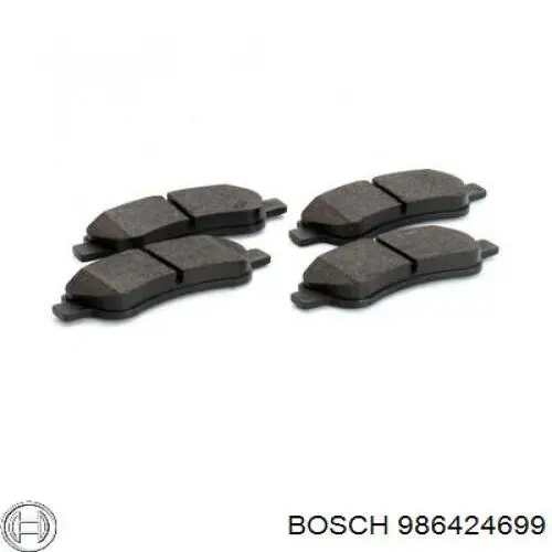Okładziny (klocki) do hamulców tarczowych tylne Bosch 986424699 cena, od 25,01 USD