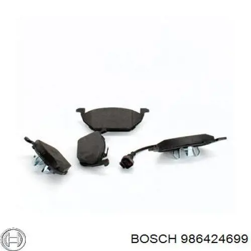 986424699 Bosch Okładziny (klocki) do hamulców tarczowych tylne