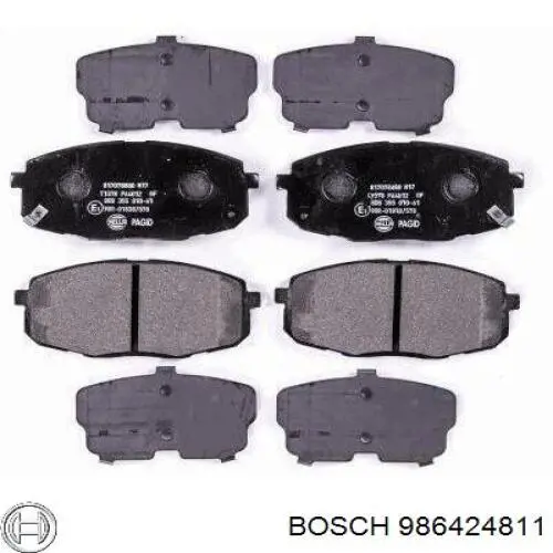 986424811 Bosch Klocki hamulcowe przednie tarczowe