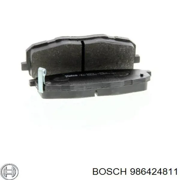 Klocki hamulcowe przednie tarczowe 986424811 Bosch