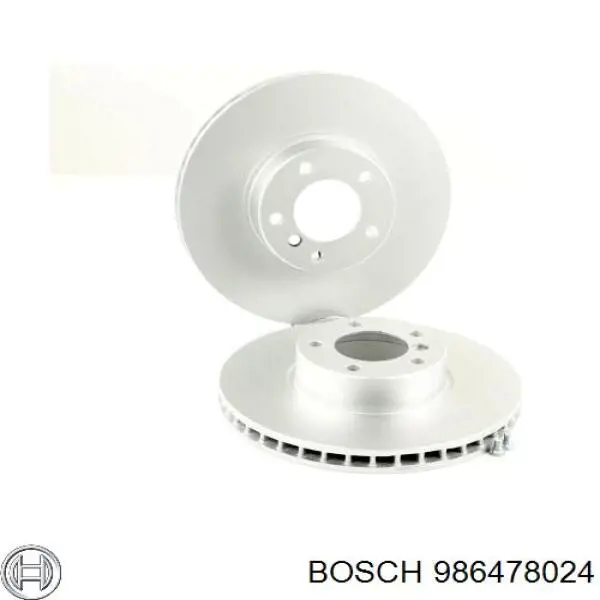 Tarcza hamulcowa przednia 986478024 Bosch