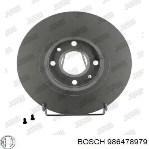 986478979 Bosch tarcza hamulcowa przednia