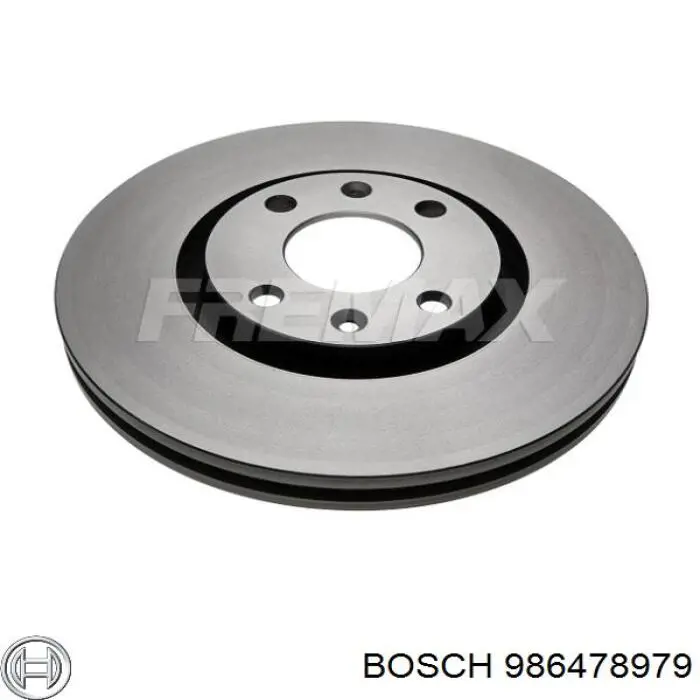 Tarcza hamulcowa przednia 986478979 Bosch