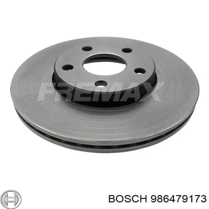 Do koszyka 986479173 Bosch Tarcza hamulcowa przednia