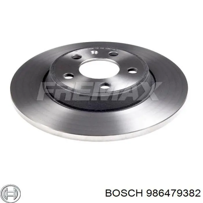 Tarcza hamulcowa tylna Bosch 986479382 cena, od 46,62 USD