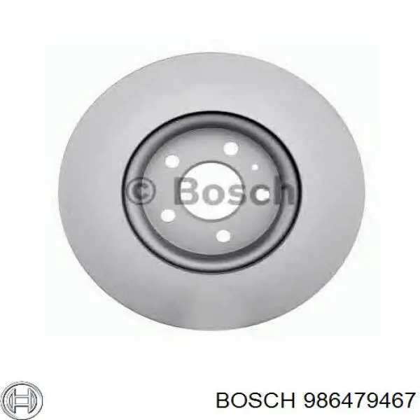 Tarcza hamulcowa przednia 986479467 Bosch