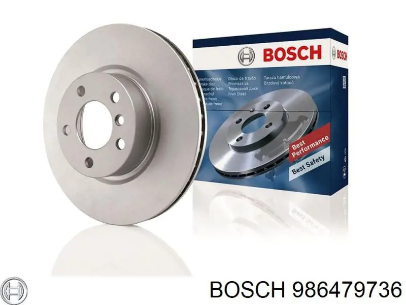 Tarcza hamulcowa przednia 986479736 Bosch