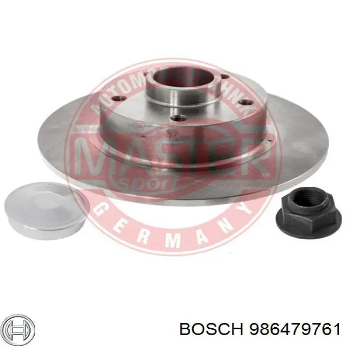Do koszyka 986479761 Bosch Tarcza hamulcowa tylna