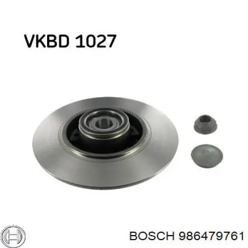 Tarcza hamulcowa tylna Bosch 986479761 cena, od 84,63 USD