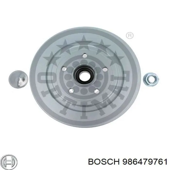 Tarcza hamulcowa tylna 986479761 Bosch