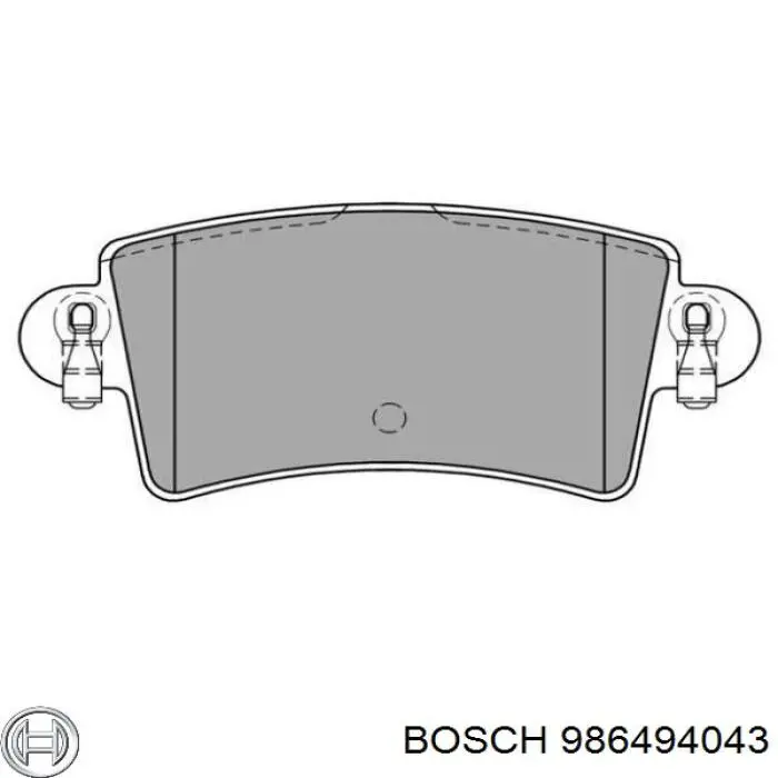 Okładziny (klocki) do hamulców tarczowych tylne Bosch 986494043 cena, od 24,97 USD