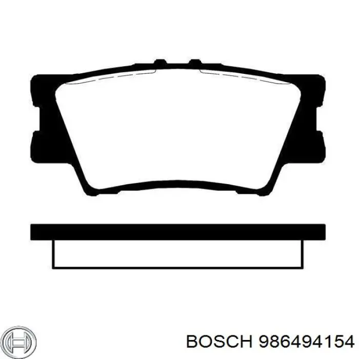 Okładziny (klocki) do hamulców tarczowych tylne 986494154 Bosch
