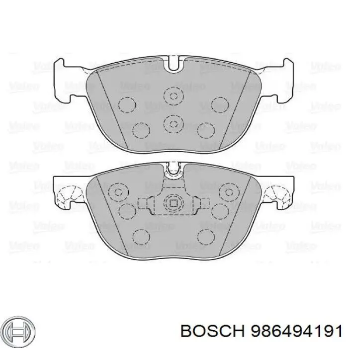 Klocki hamulcowe przednie tarczowe Bosch 986494191 cena, od 38,05 USD